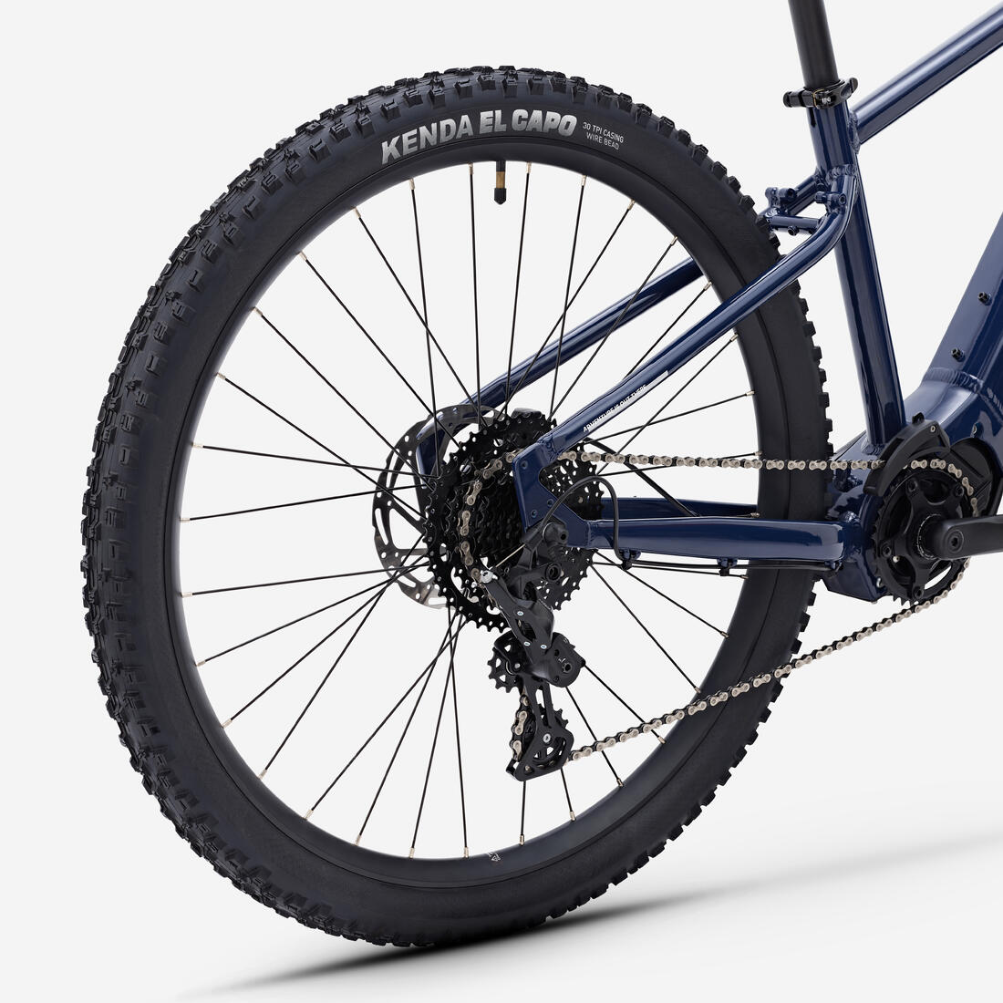 Vélo VTT électrique randonnée semi-rigide 29" Cadre Aluminium, E-EXPL 140 bleu