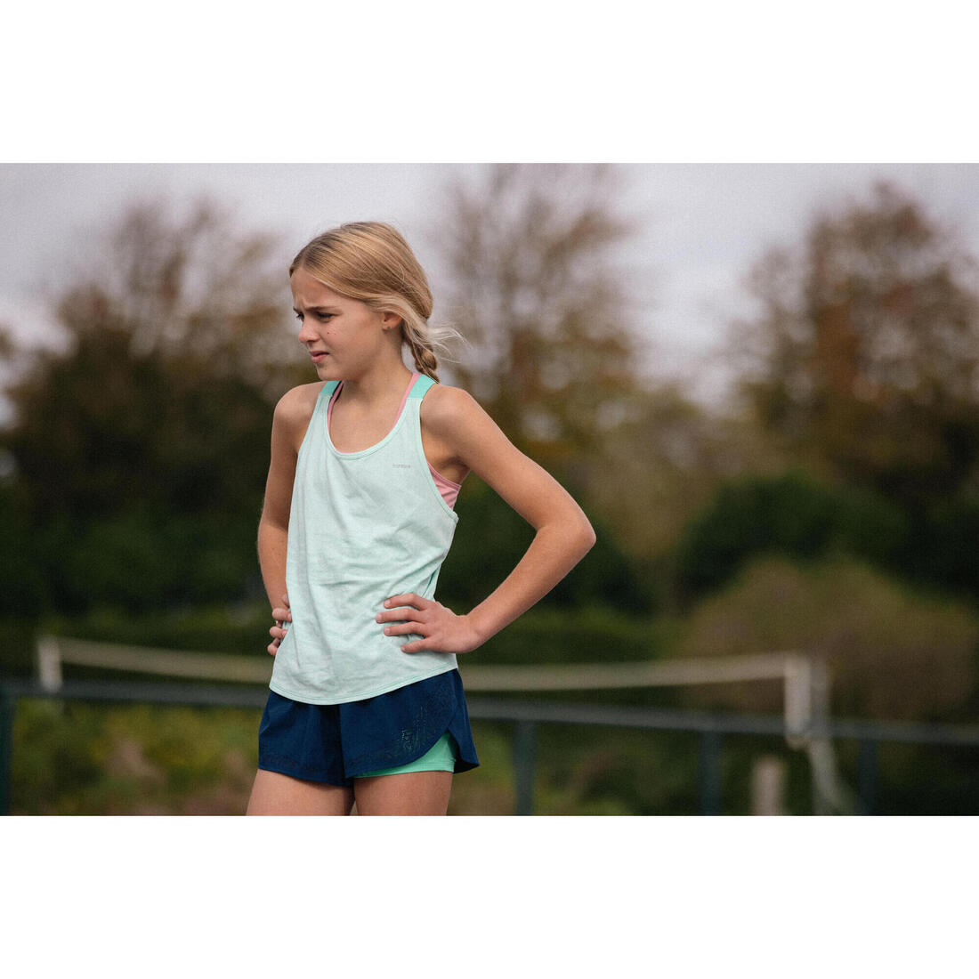 Débardeur de running sans couture Fille - KIPRUN 900 light vert