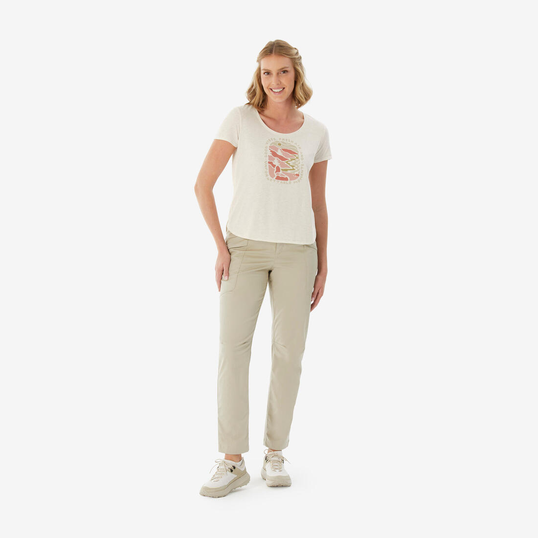 T-shirt de randonnée femme, NH500