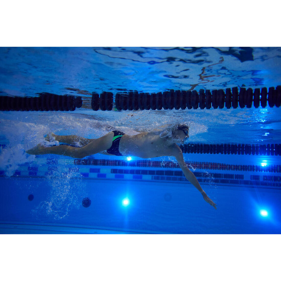 Maillot de bain slip natation garcon 900 yoke grad vert