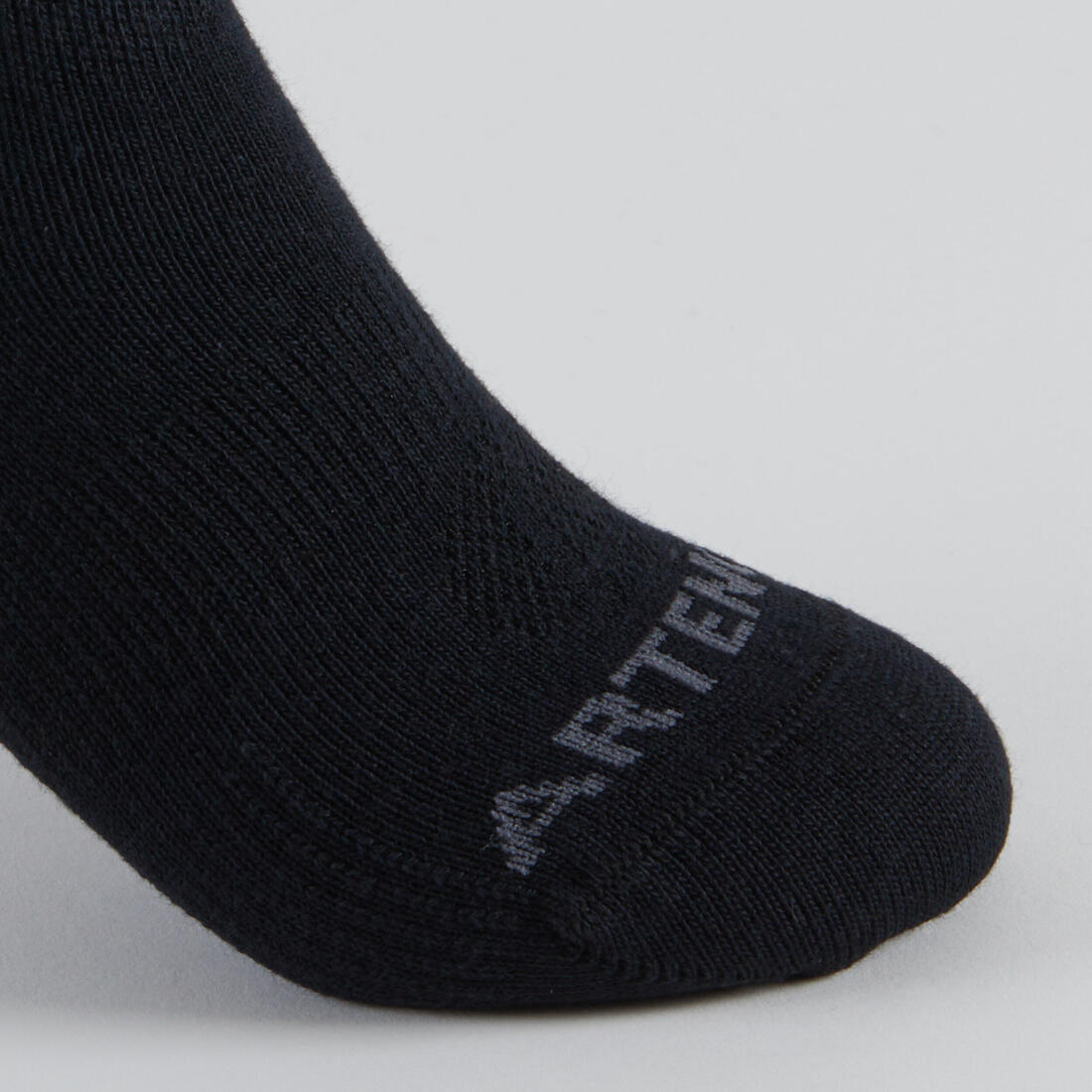 CHAUSSETTES TENNIS ENFANT BASSES ARTENGO RS 160 GRIS LOT DE 3