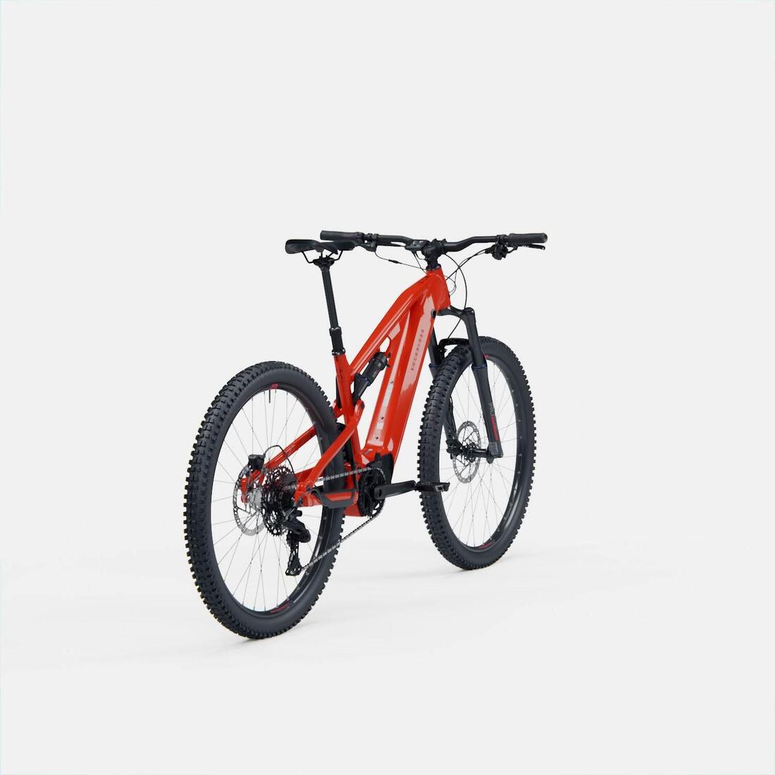 Vélo VTT électrique tout suspendu 29" - E-EXPL 520 S Rouge vif