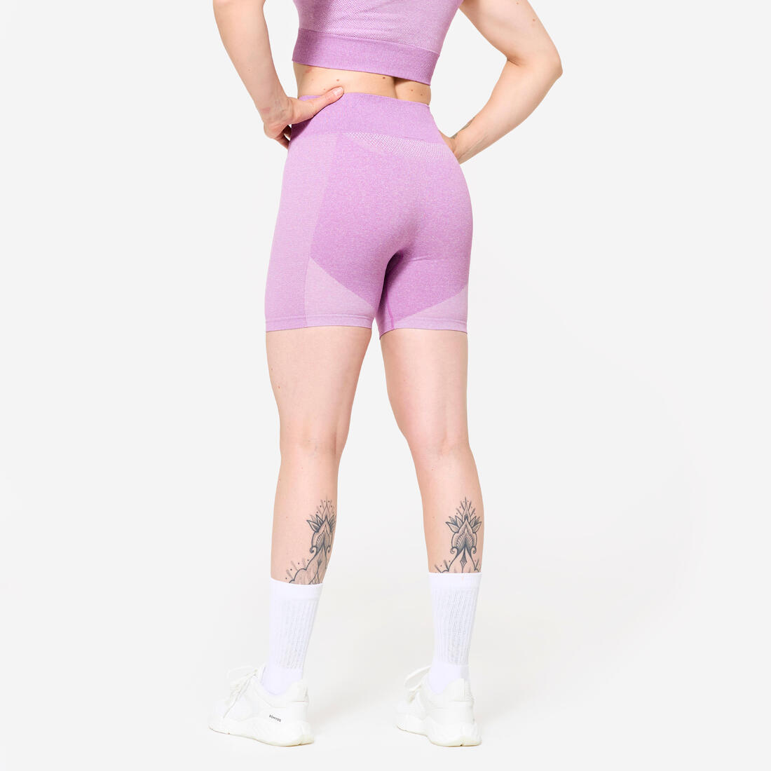 Short de fitness seamless et taille haute