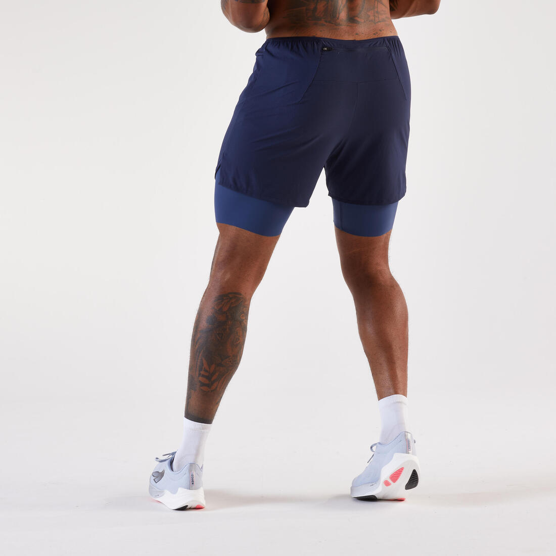 Short 2 en 1 de running Homme, Kiprun Run 500 Confort