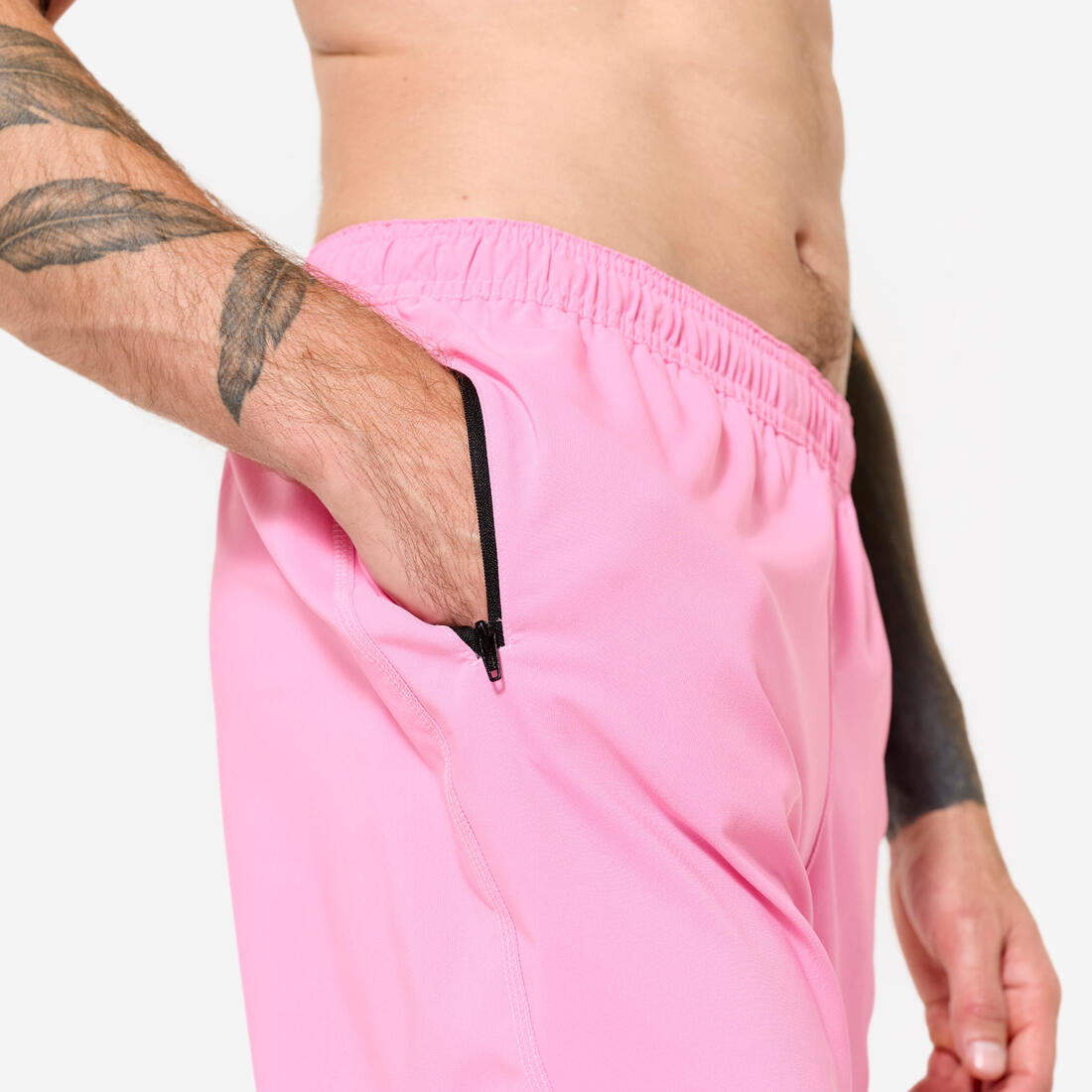 Short de fitness respirant poches zippées homme