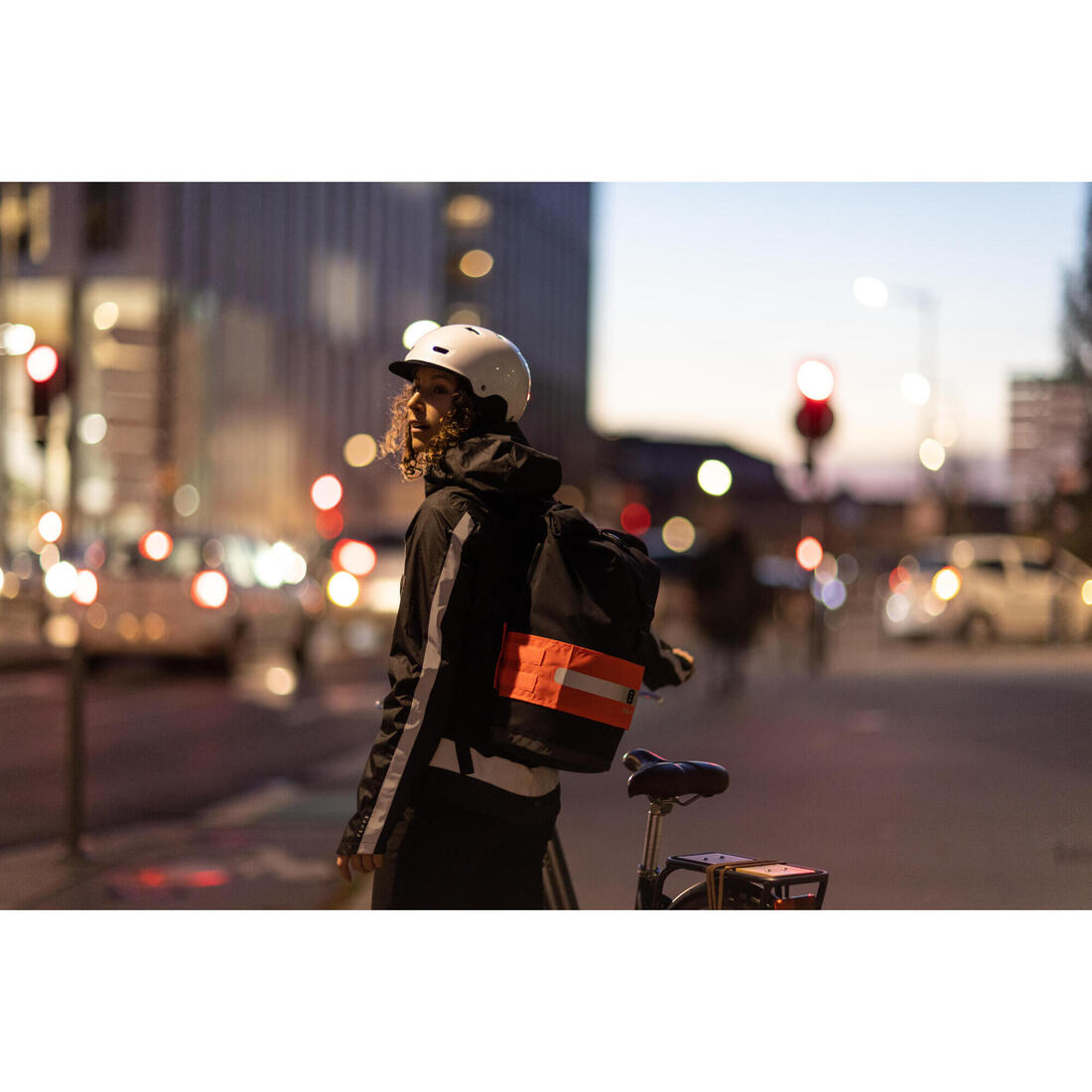 BANDEAU DE VISIBILITE DE SAC JOUR NUIT JAUNE FLUO