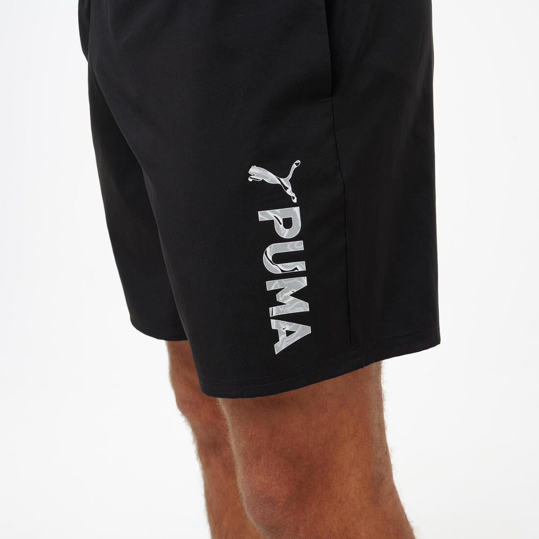 Short fitness homme, noir