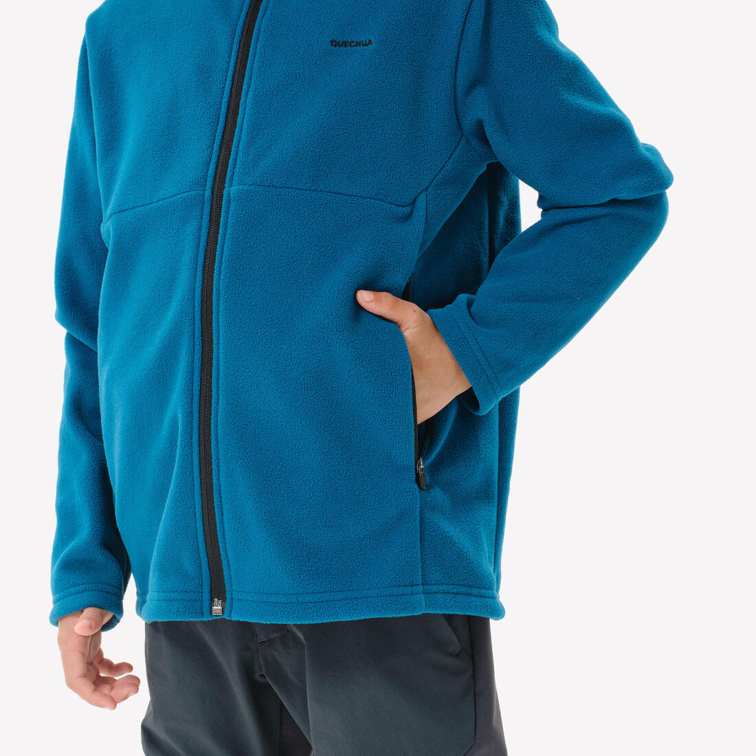 Veste polaire de randonnée enfant 7-15 ans, MH500 zip