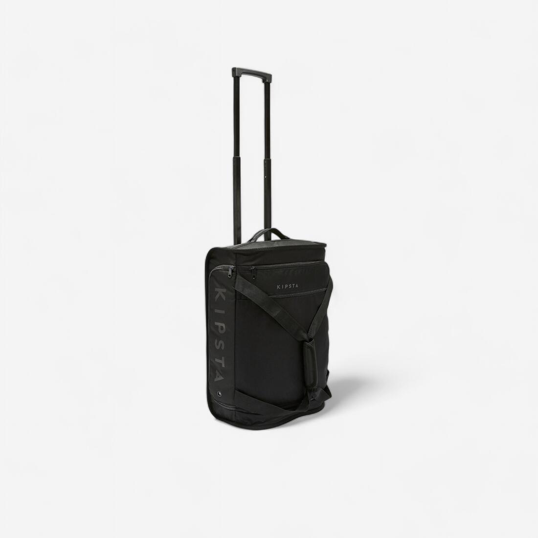 Valise 30L à roulettes - sac de voyage transport cabine - ESSENTIAL noire