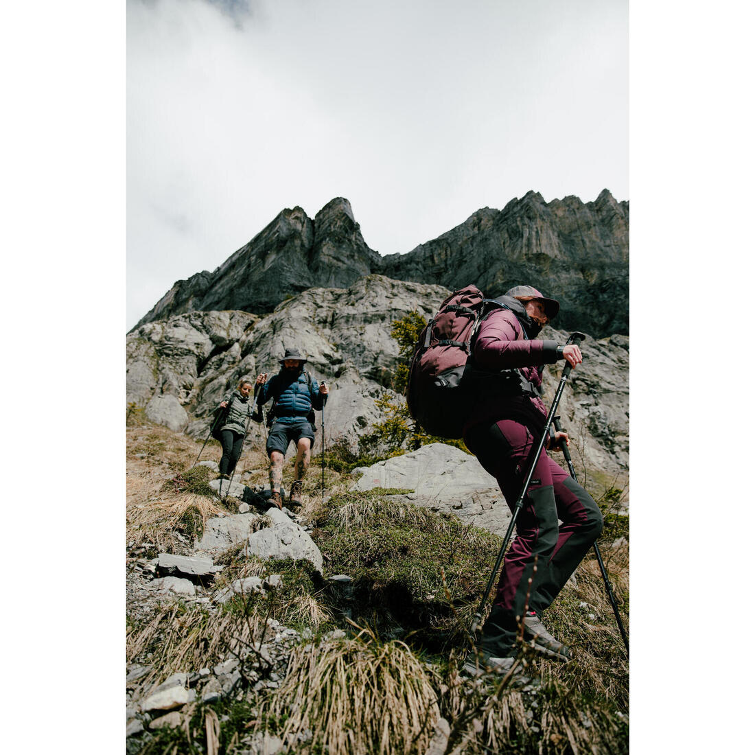 Pantalon déperlant de trek montagne - MT900 - Femme