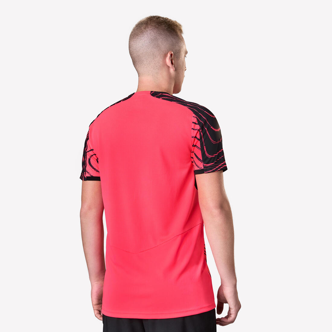 MAILLOT DE FOOTBALL ADULTE MANCHES COURTES VIRALTO TOPO ROSE FLUO &