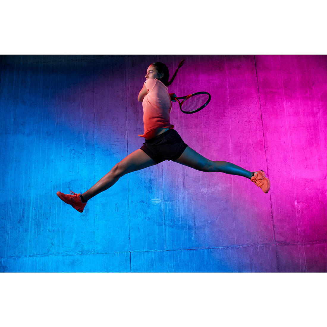 CHAUSSURES DE TENNIS FEMME TS990 CORAIL