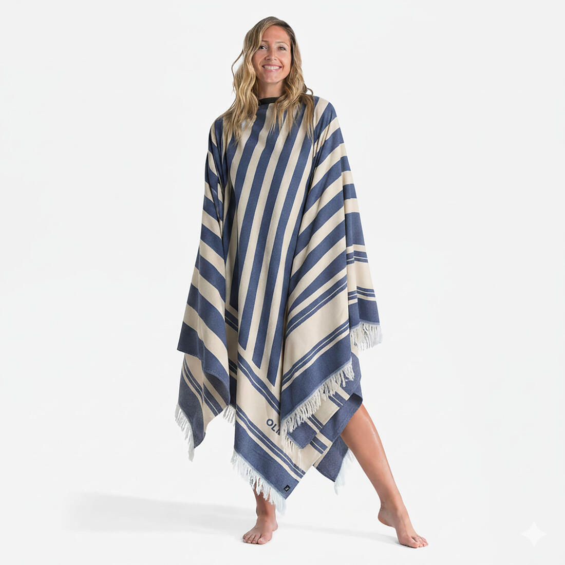 Serviette de plage poncho 190 x 190 cm