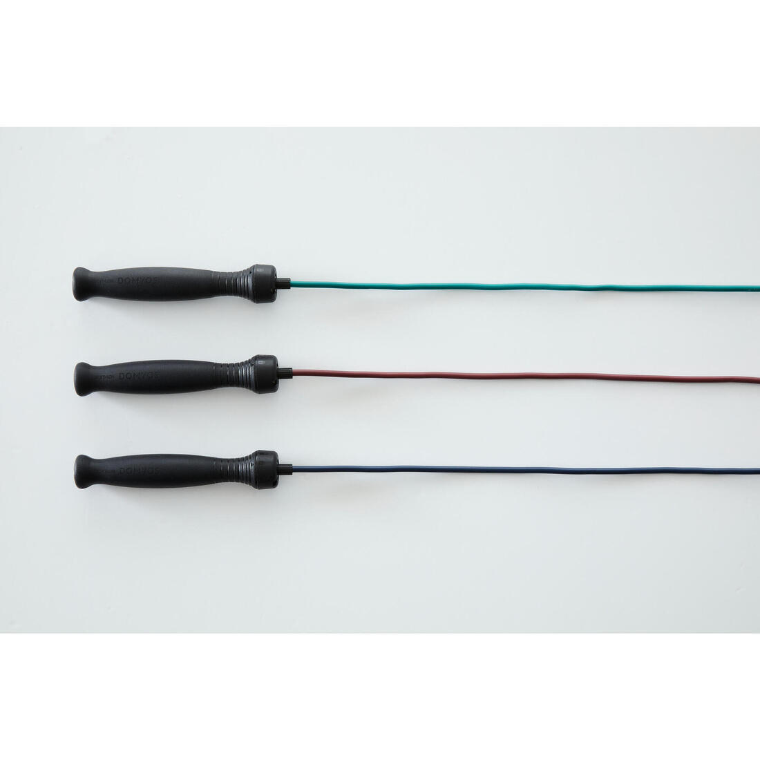 Corde à sauter avec poignées en gomme - Longueur ajustable 3m - Bleu foncé
