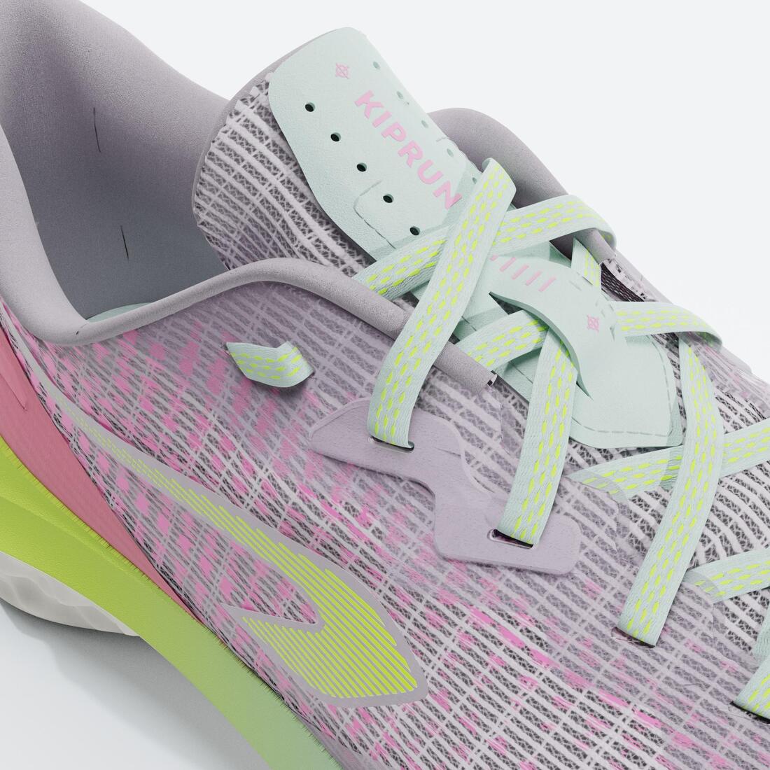 Chaussures de running Enfant - KIPRUN K500 FAST noires et jaunes