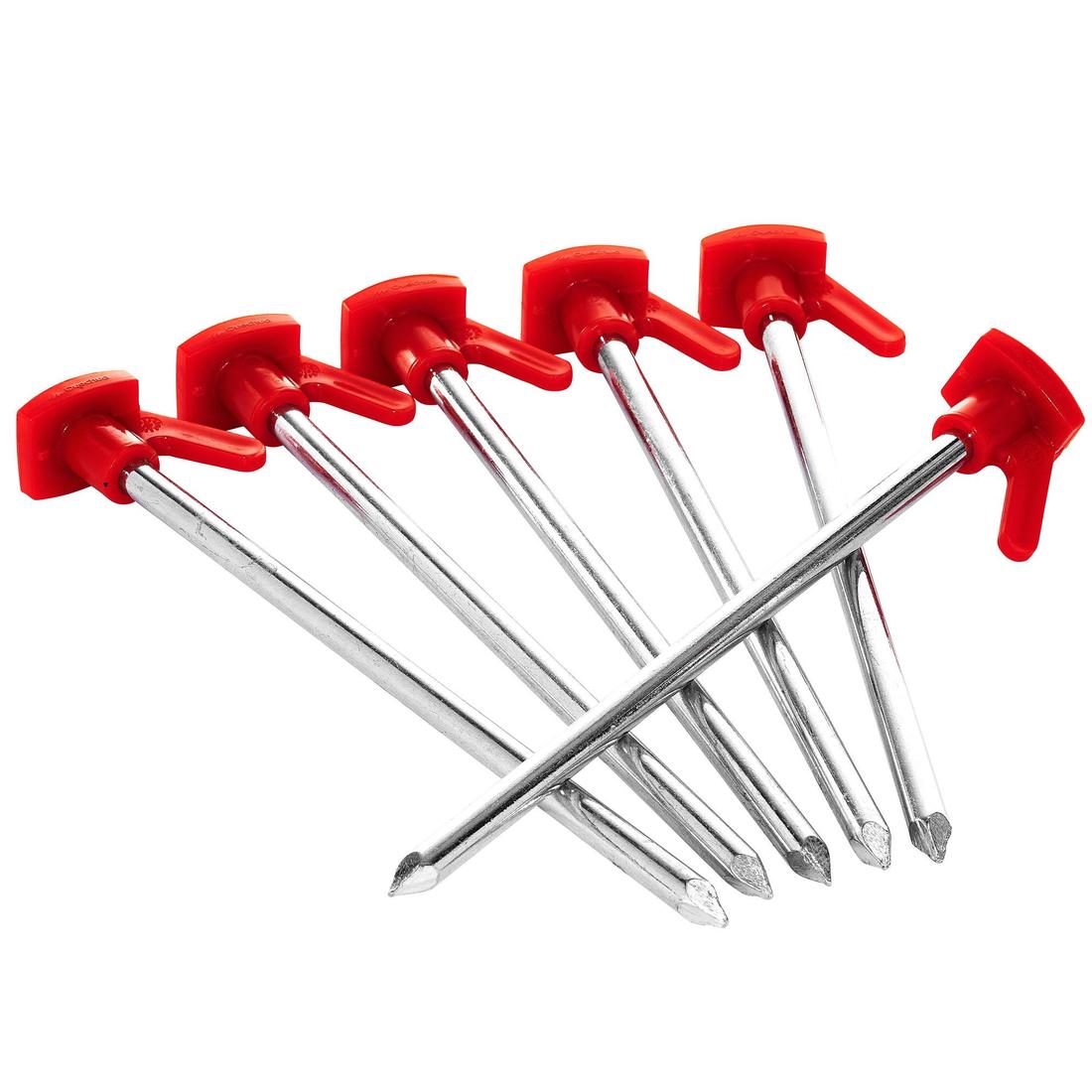 6 PIQUETS DE TENTE - SOLS DURS