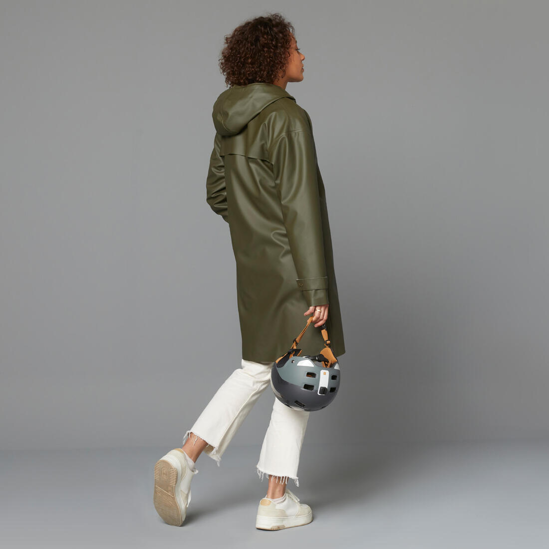 Parka imperméable vélo ville unisexe