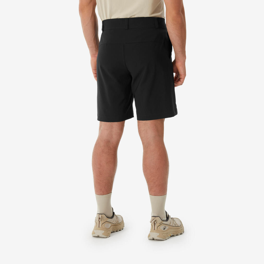 Short de randonnée homme, MH100 ESSENTIAL noir