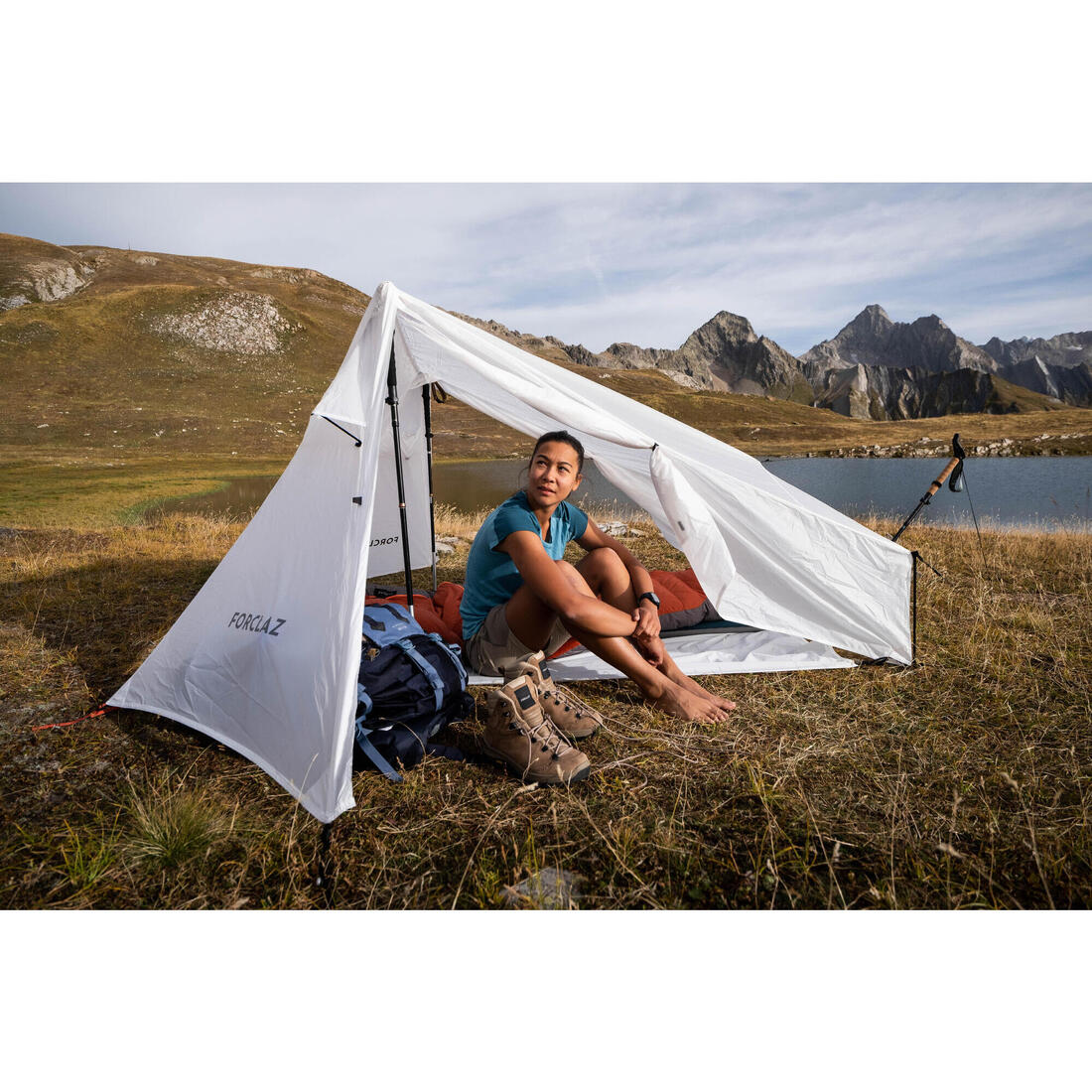 Tente tarp de trekking - 2 places - mt900