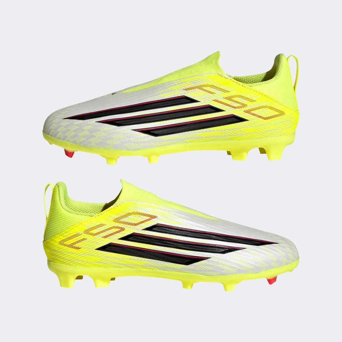Chaussure F50 League Laceless FG/MG Enfant Jaune