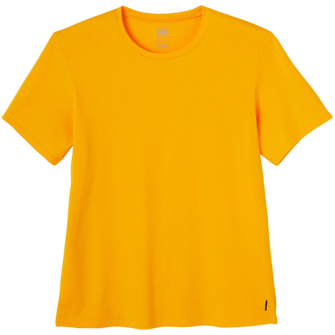 T-shirt fitness manches courtes coton extensible col rond homme rouge grenat