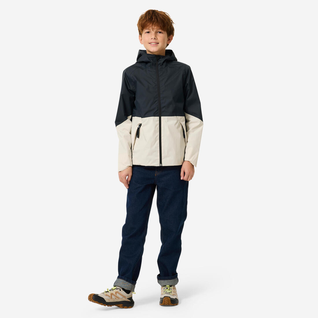 Veste de randonnée imperméable 7-15 ans enfant, MH500 twin