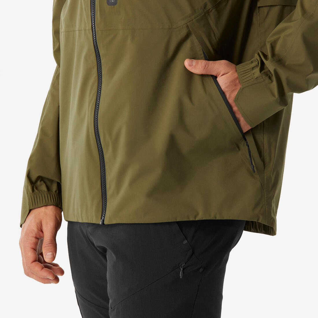 Veste légère et imperméable de randonnée homme, MH500 Light