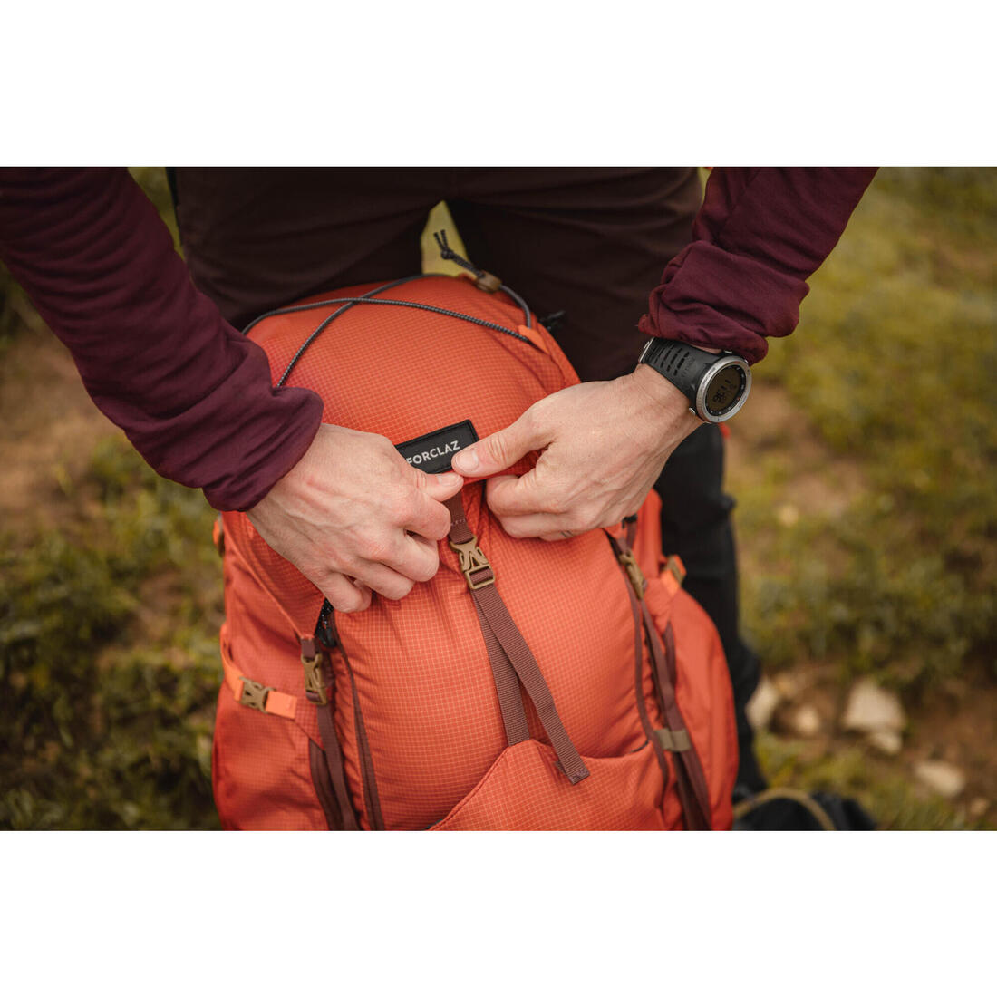 Sac à dos de trekking homme 60+10l - mt500 air