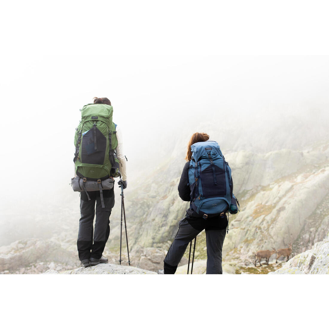 Pantalon résistant de trek montagne - MT500 beige - Femme v2