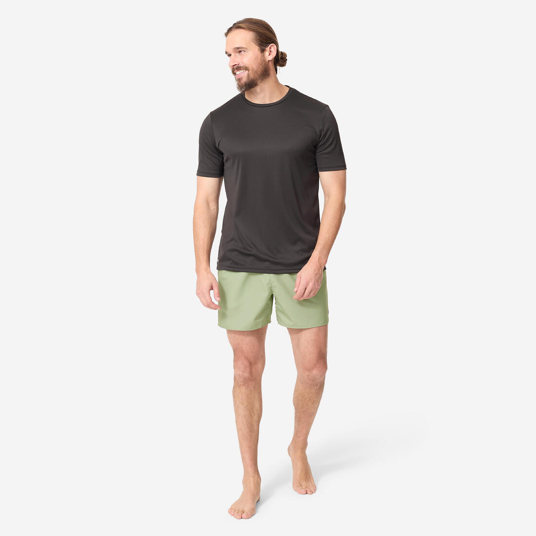 Water tee shirt top anti uv surf manches courtes homme