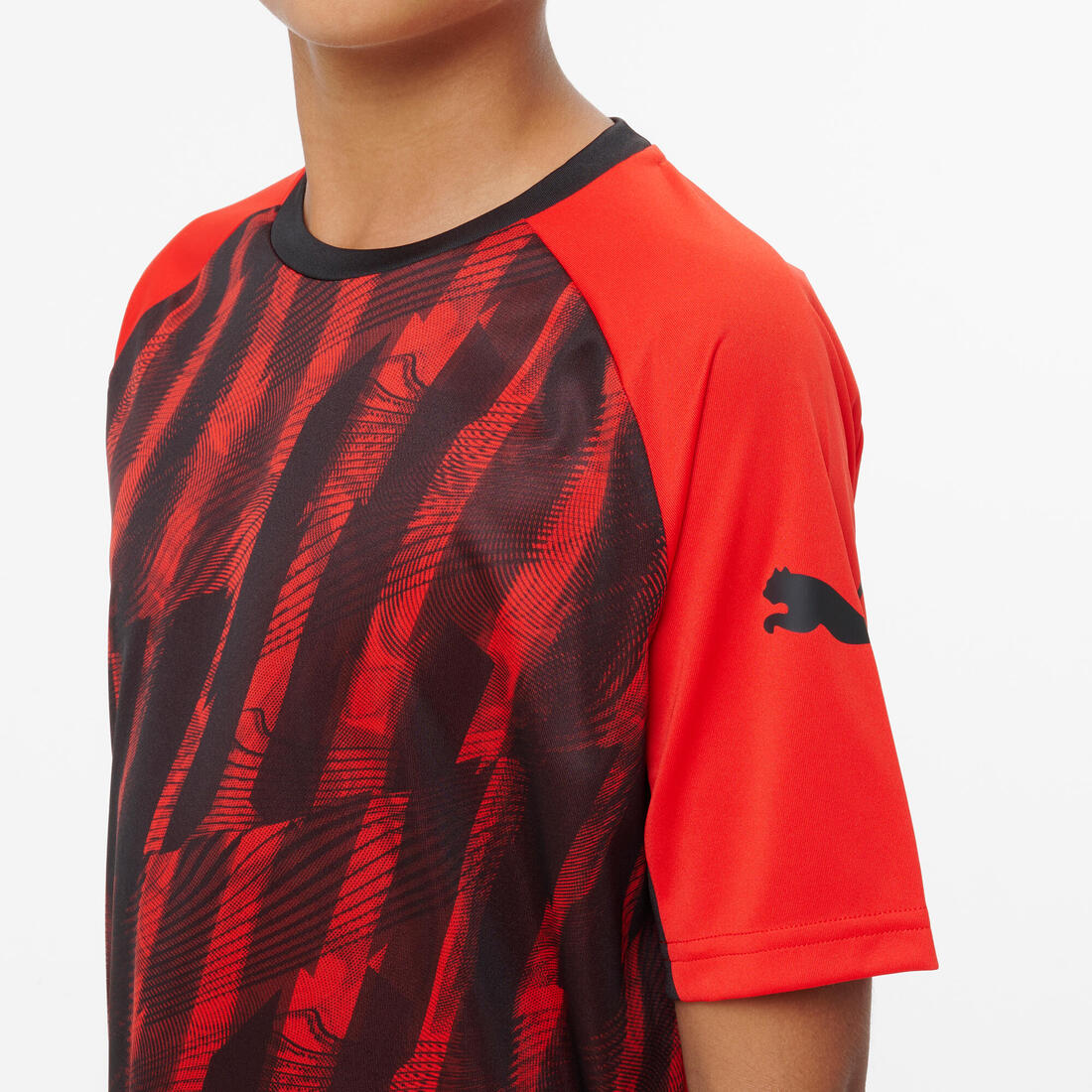 Maillot de football Puma IndividualLIGA 26 Enfant Noir/Rouge