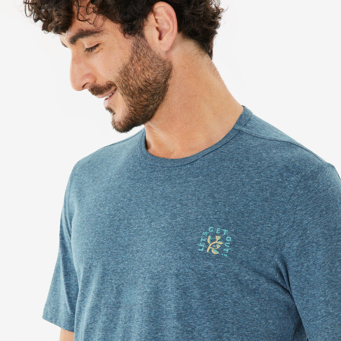 T-shirt de randonnée manches courtes homme, NH100