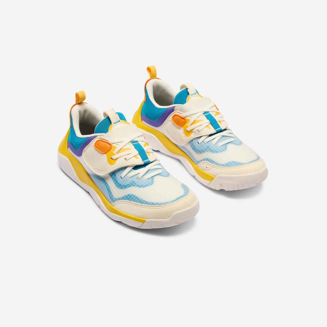 Chaussures de sport à scratch faciles à enfiler enfant,Playful City multicoclore