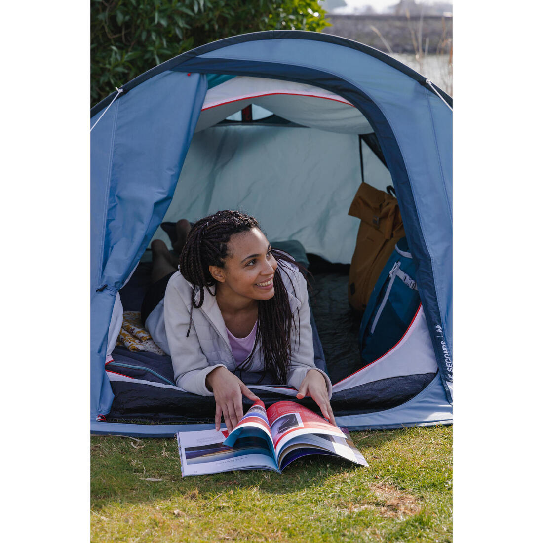 Tente de camping 2 places, 2 SECONDS