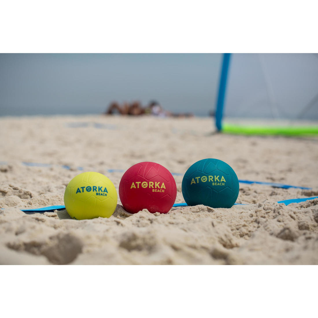 Ballon de beach handball hb500b taille 2 rouge