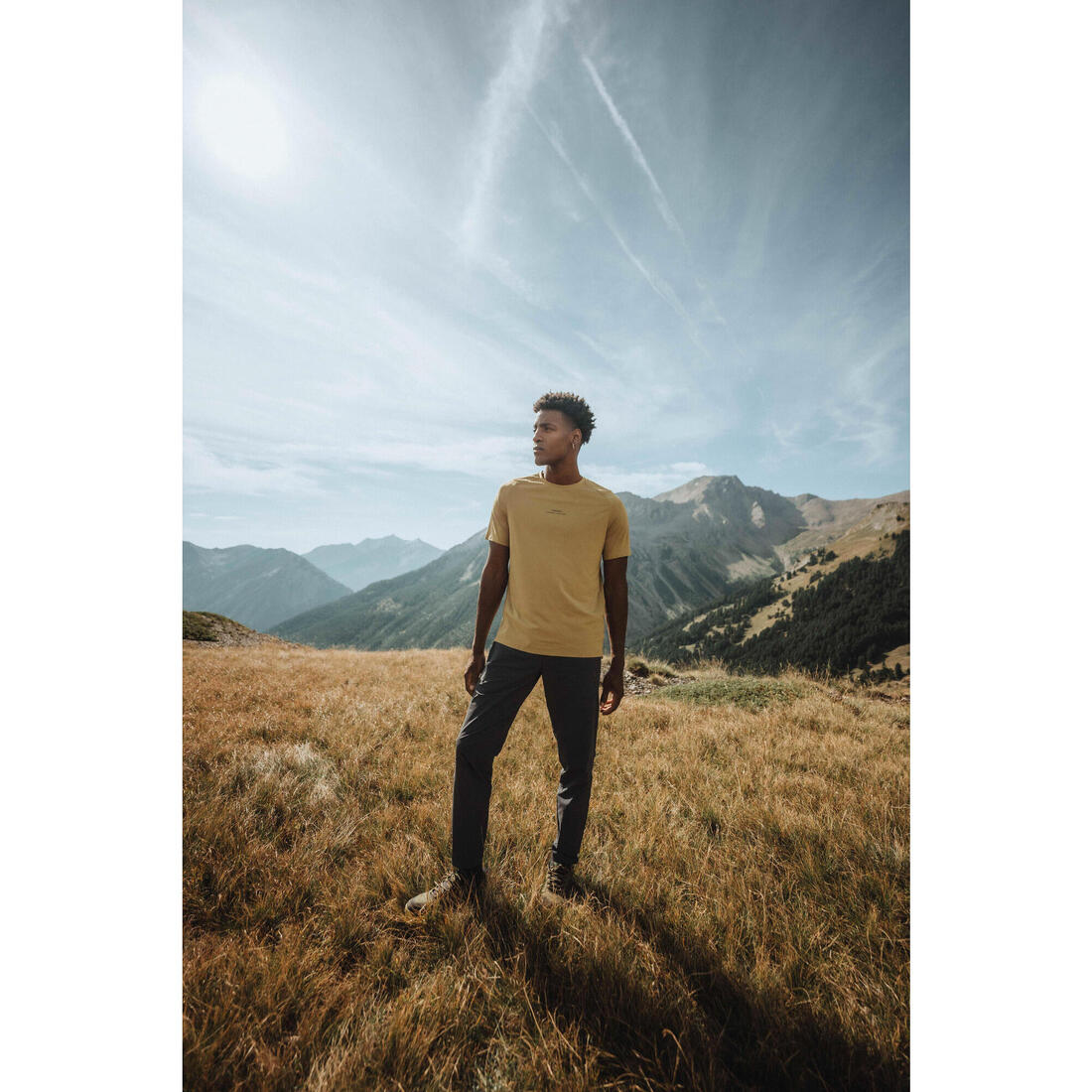 T-shirt de randonnée manches courtes - MH500 - homme