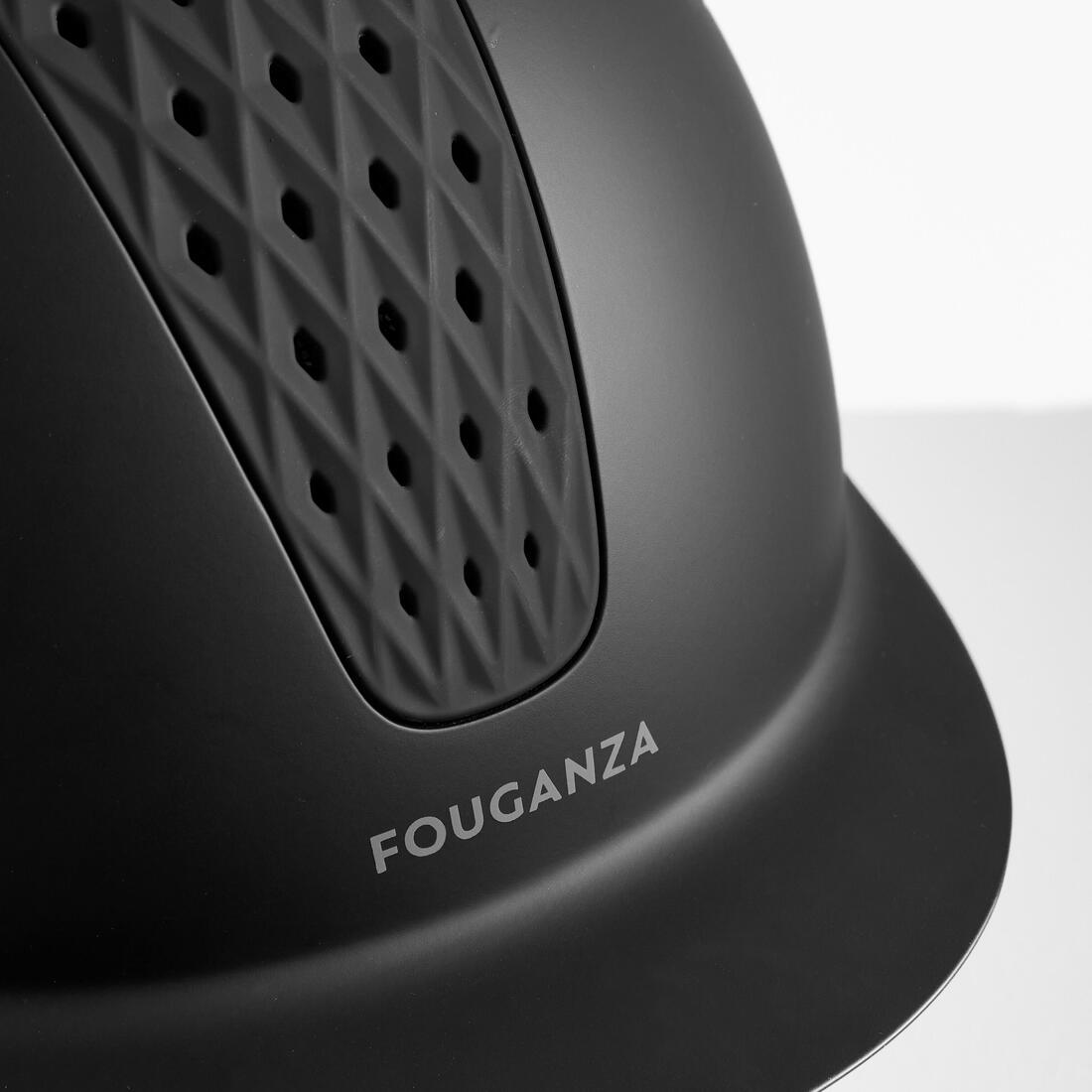 Casque équitation adulte et enfant - 520 noir mat