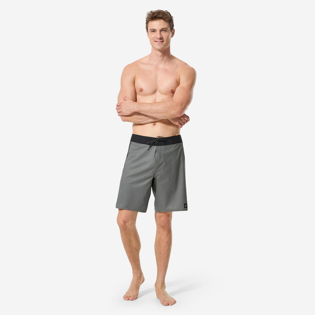 Short de bain boardshort surf long 19" homme, 500 Arch alex