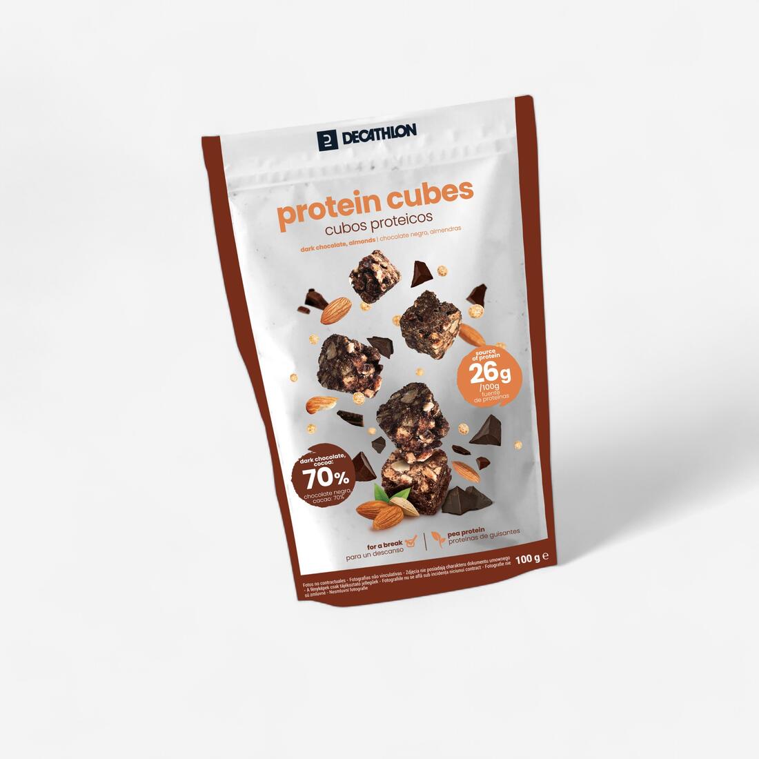 Encas protéinés chocolat 100 GR - Protein cubes