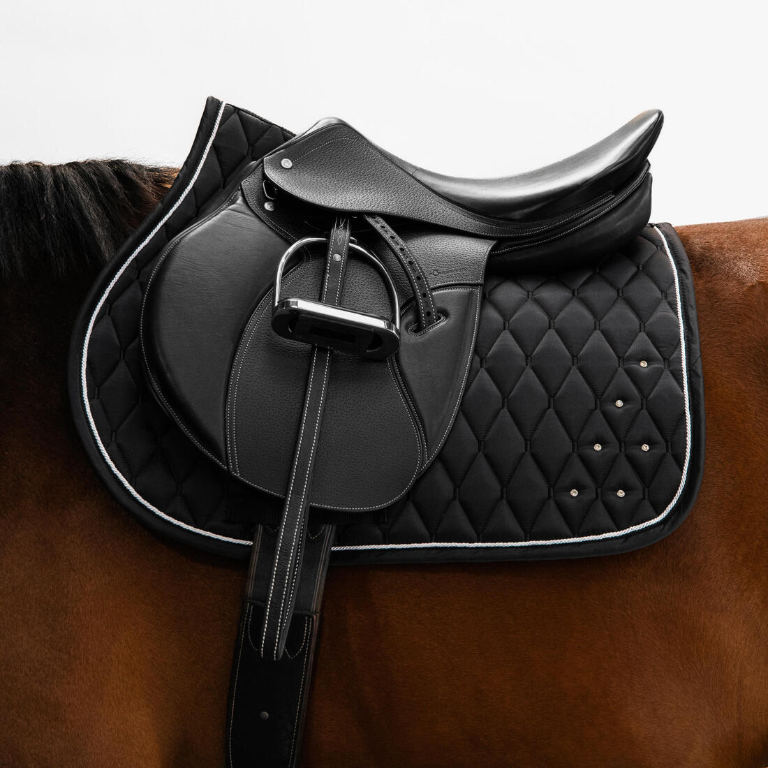 Tapis de selle équitation strass Cheval et Poney - 500