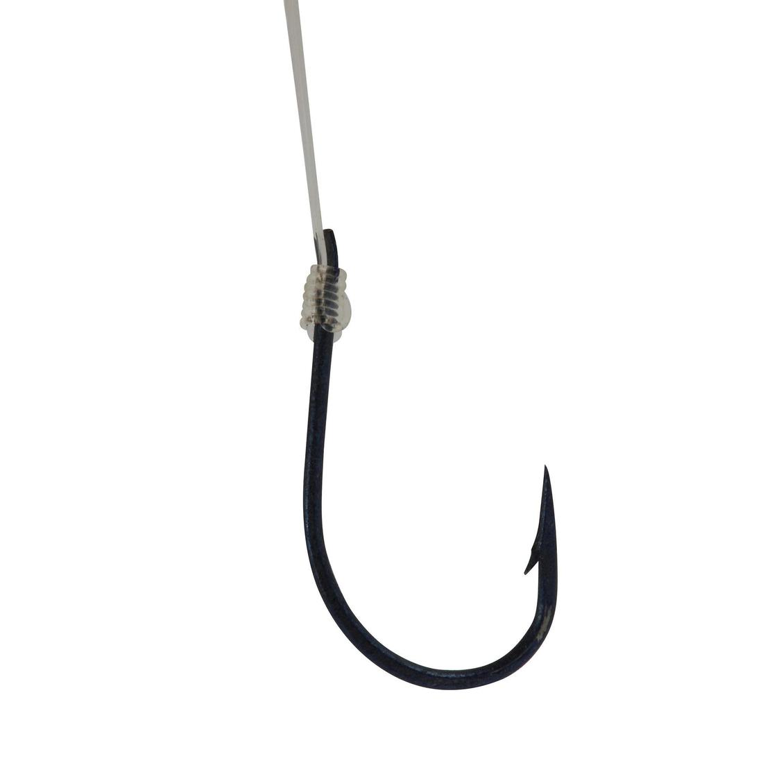 Hameçons montés a palette SN HOOK fluorosea bluereversed pêche en mer