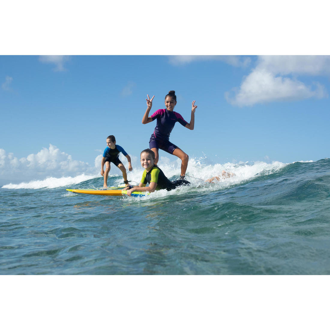 Combinaison Surf Shorty 100 Néoprène 1,5mm enfant