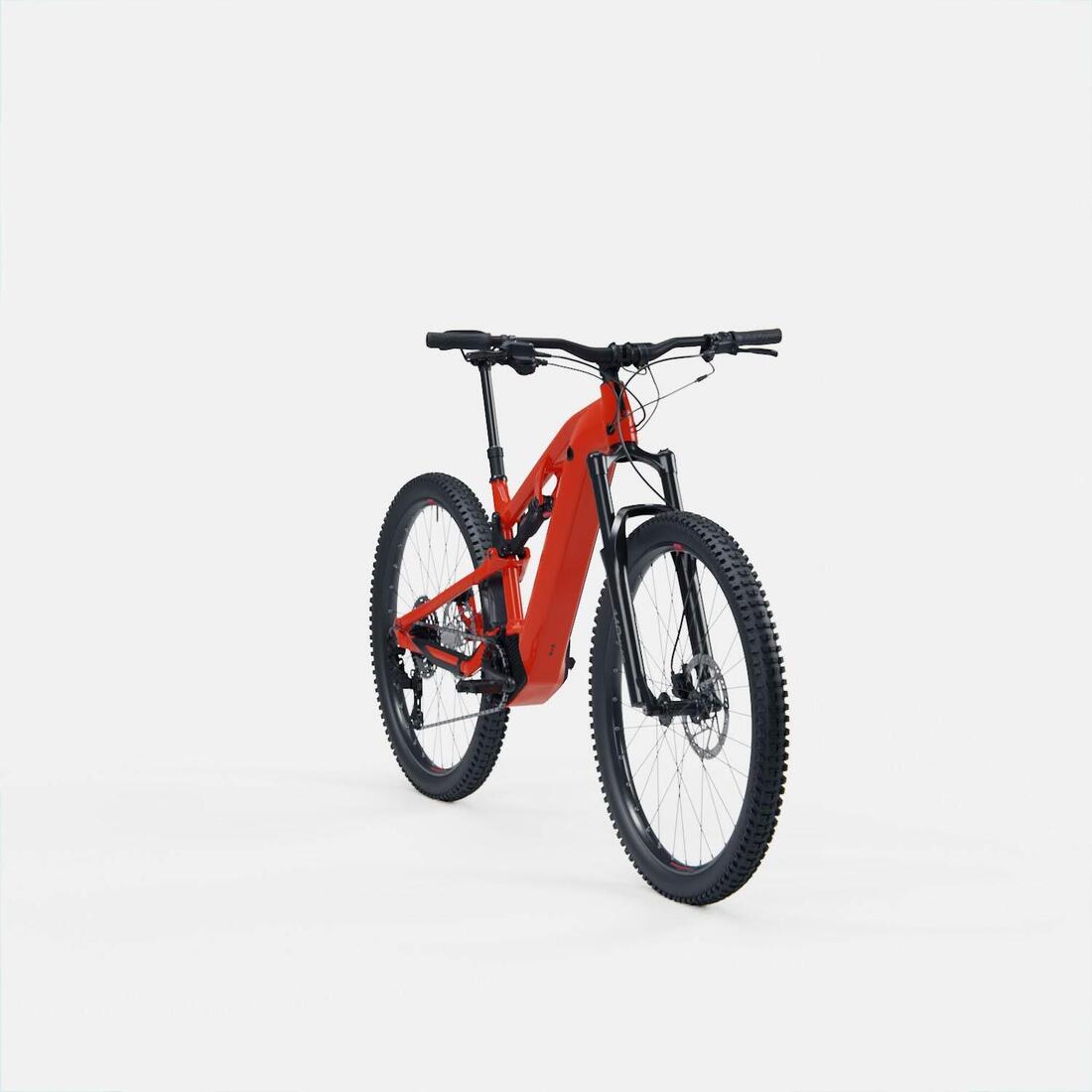 Vélo VTT électrique tout suspendu 29" - E-EXPL 520 S Rouge vif