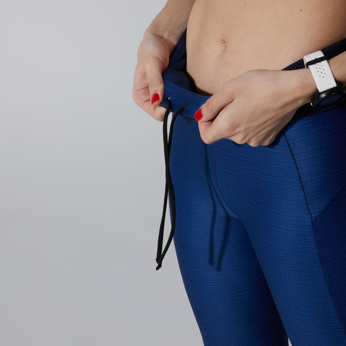 Legging court running respirant femme - Dry+ Feel noir