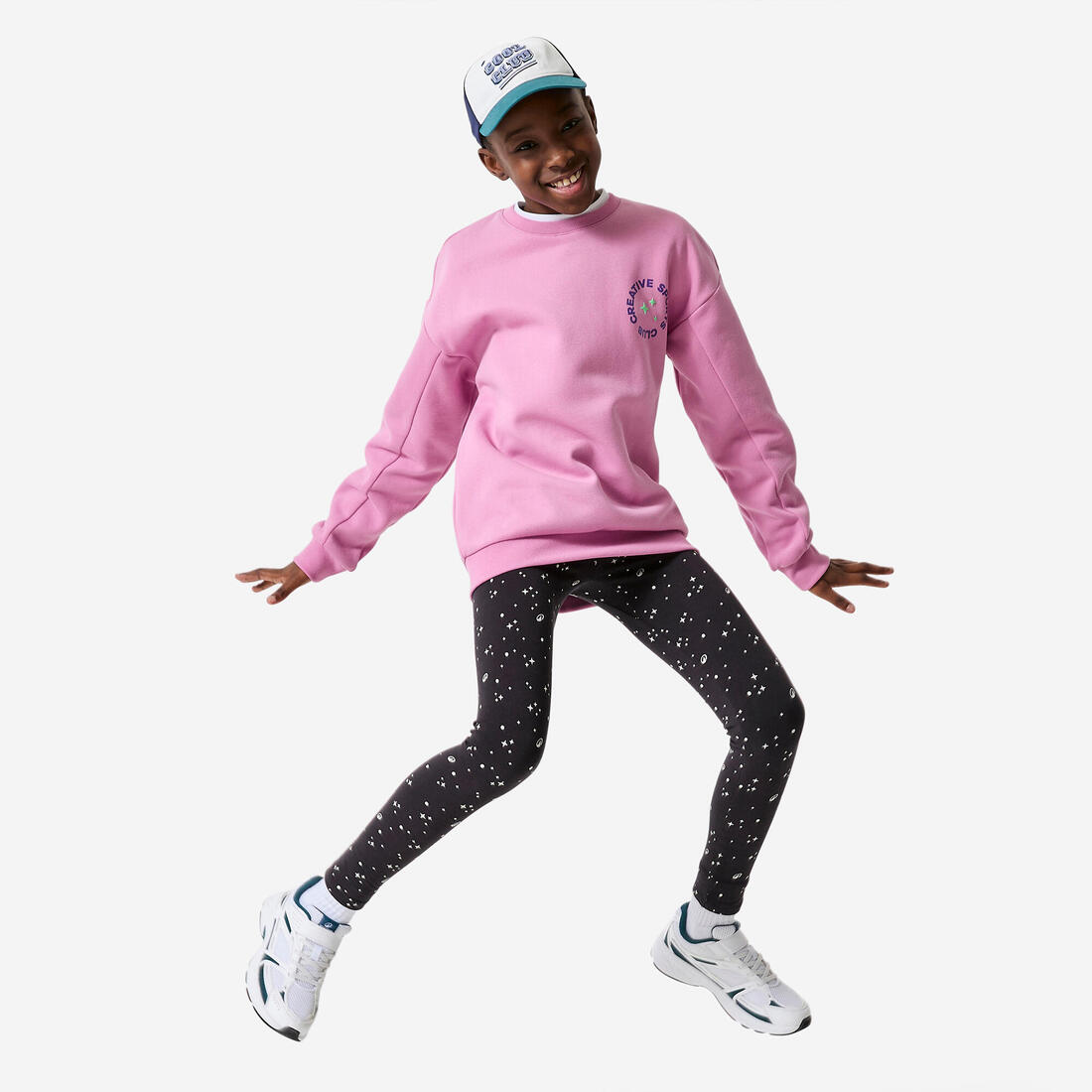 Legging imprimé coton fille