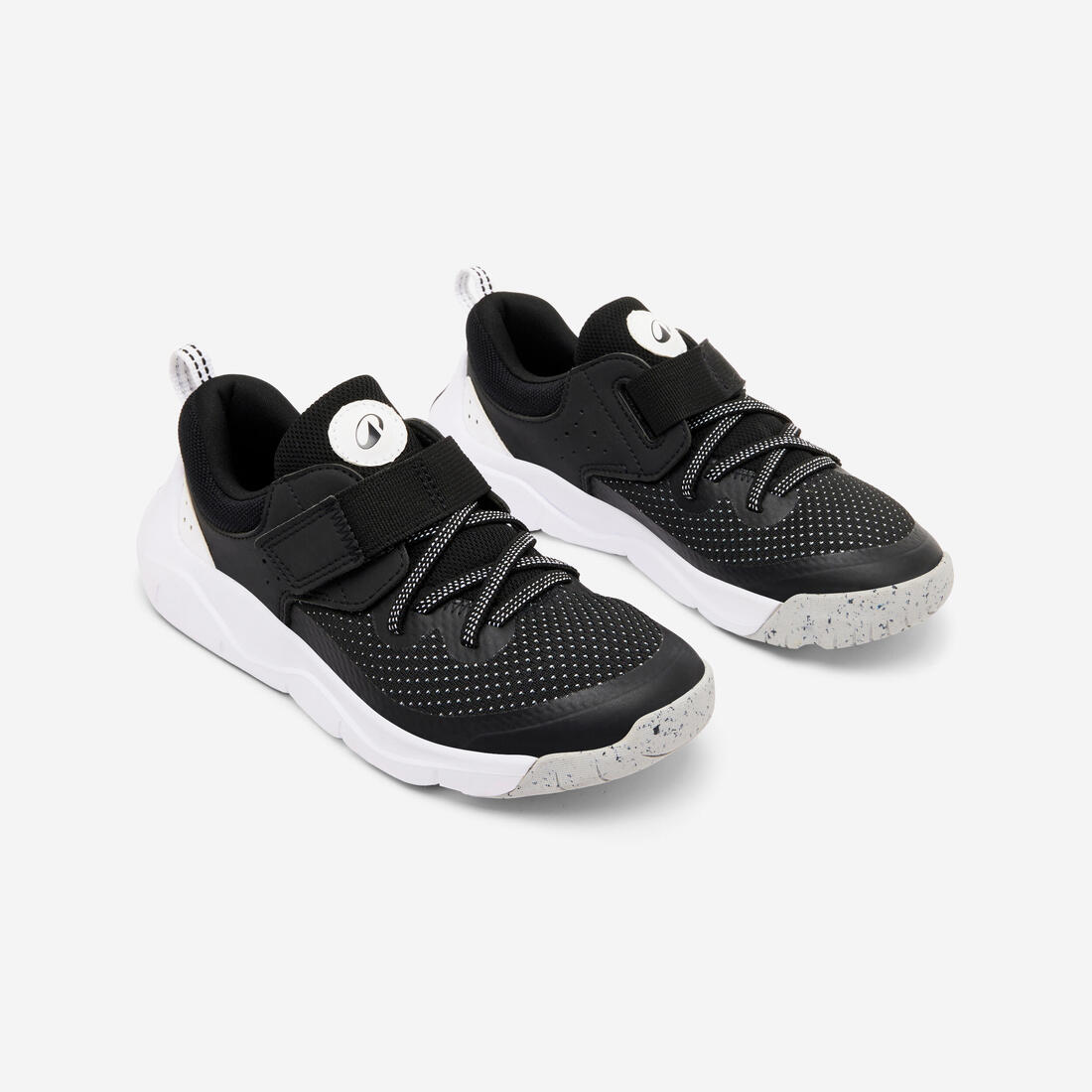 Chaussures de sport à scratch légères enfant, Playful Fast noir et