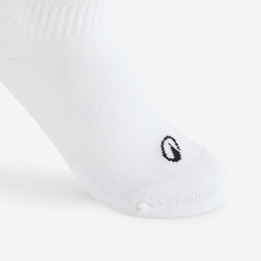 Chaussettes de sport mi-hautes lot de 3 paires enfant, RS 100 blanche