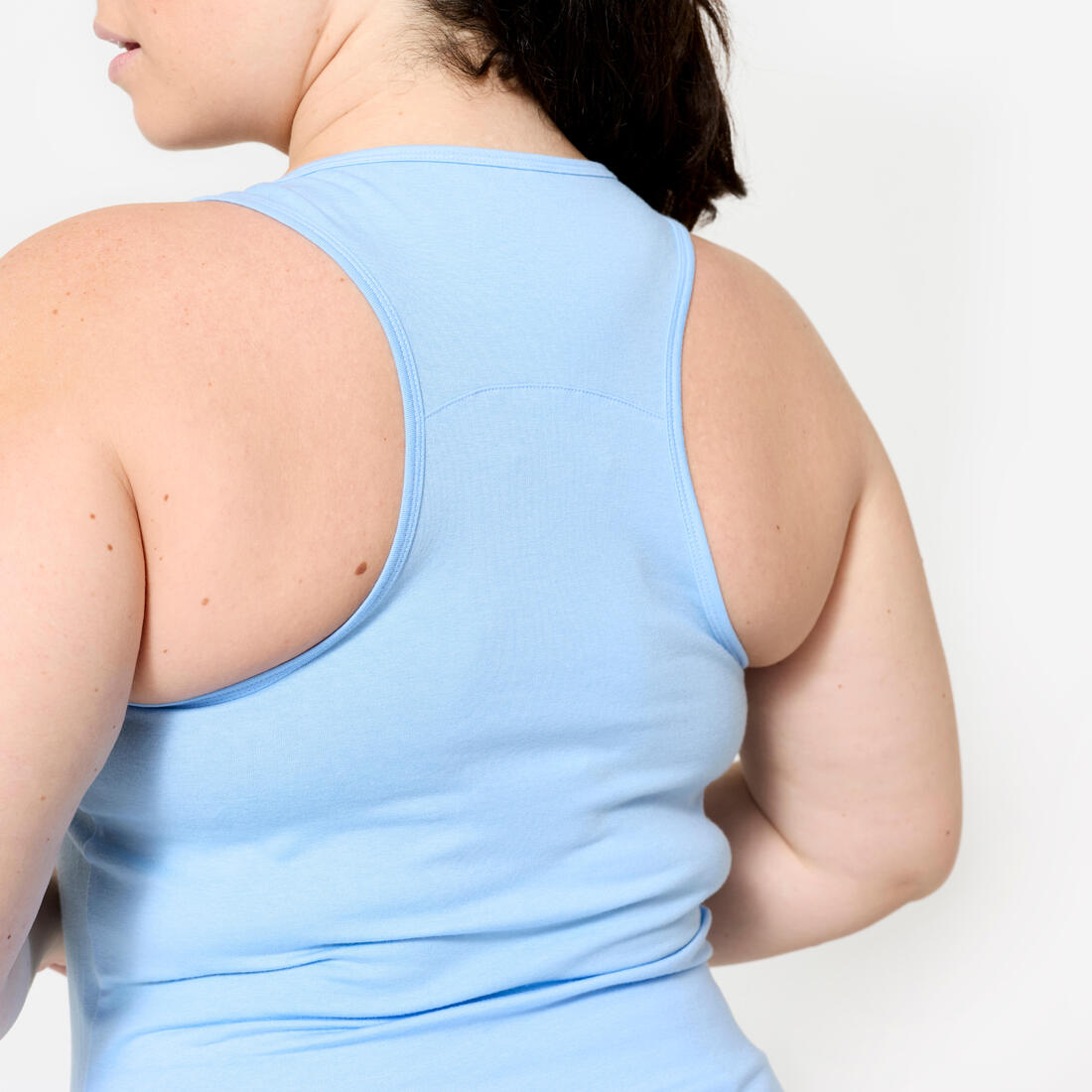 Débardeur slim col rond fitness femme