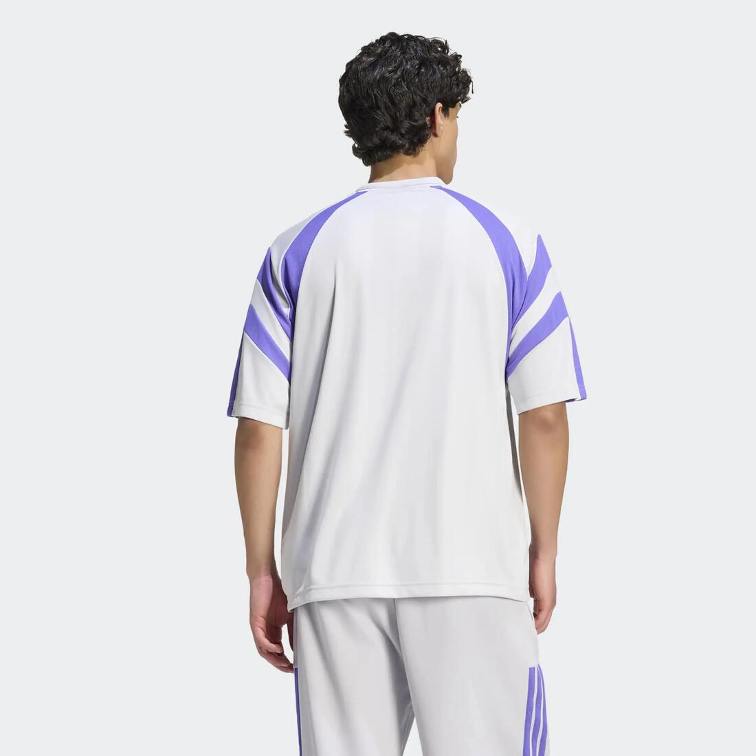 Tee shirt jersey regular homme, Adidas, gris et violet