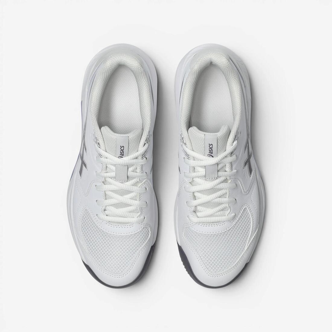 Chaussures de tennis terre battue femme, Asics Gel Dedicate 9 blanc